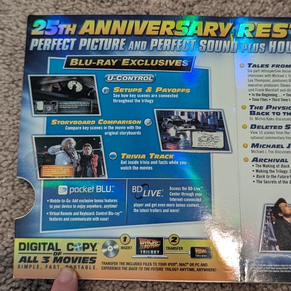 Back to the Future Blue Ray and Digital DVD Box Set Back to the Future - Picture 4 of 13